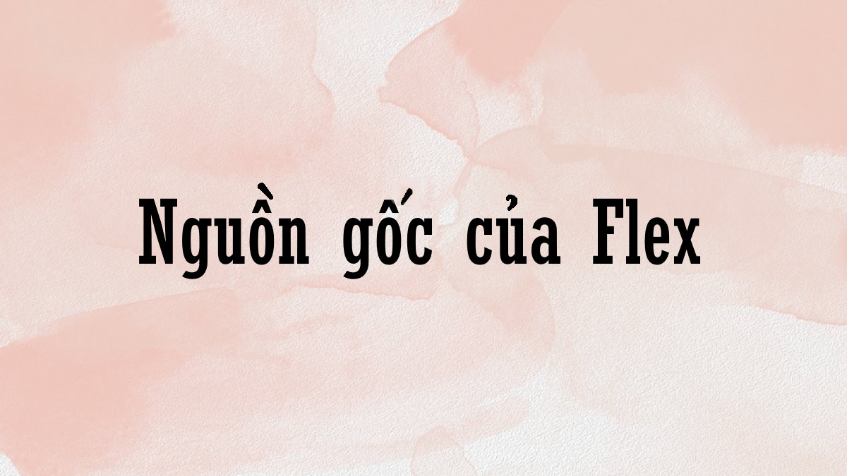 Nguồn gốc của Flex