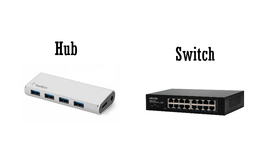 Phân biệt HUB và Switch