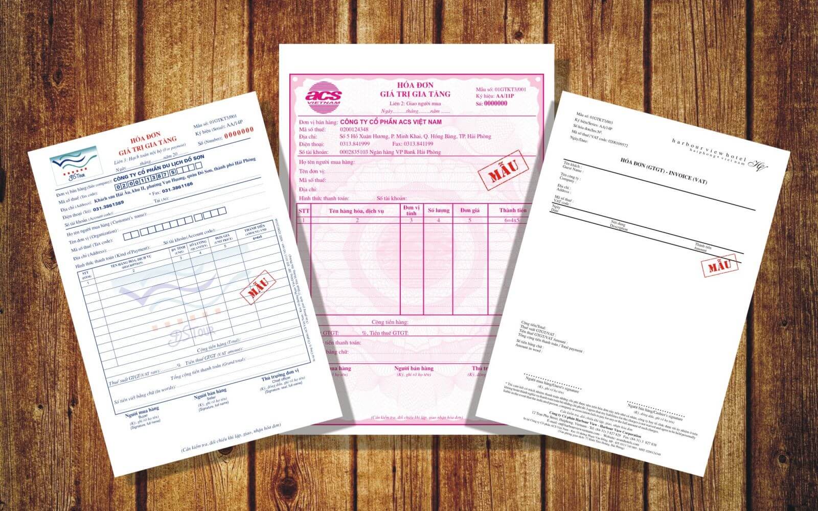 Thông tin trong bản hóa đơn VAT